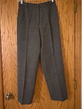 Rafaella Gray Plaid Dress Trousers